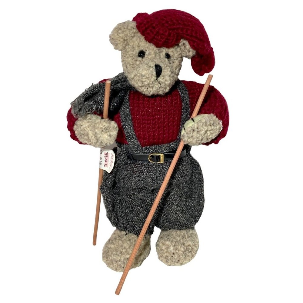 Musical Teddy Bear VTG Plush Jingle Bells Exclusive Lord & Taylor Ski Christmas